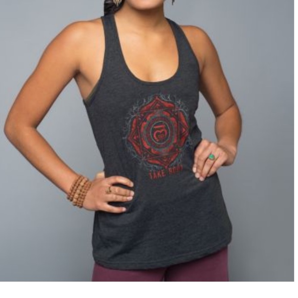 Racerback take root chakra tank 🧘🏼‍♀️